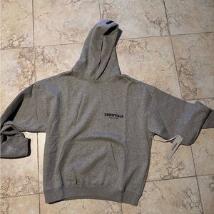 Essentials Grey Men's Hoodie Sweater